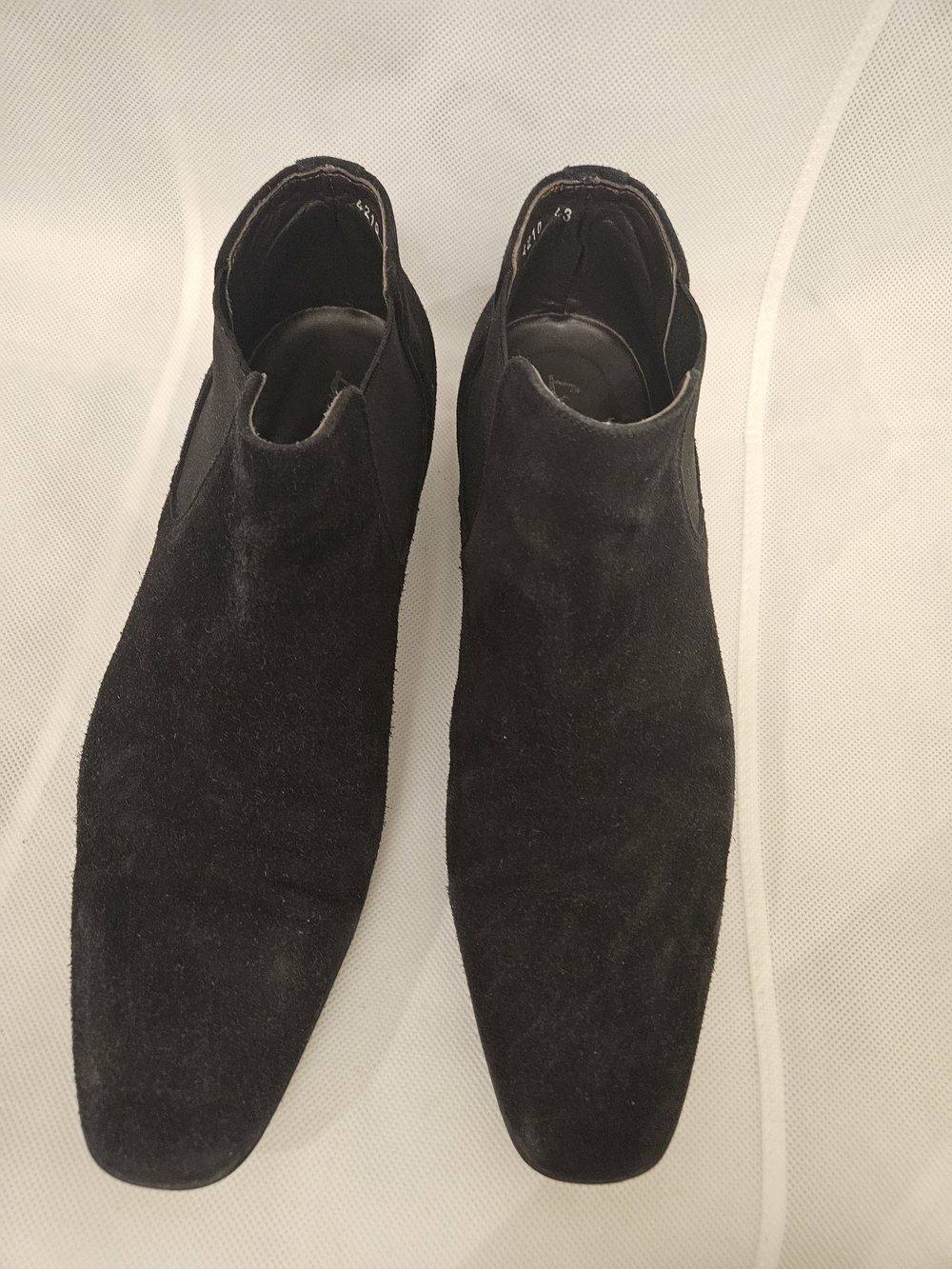 Men's Black Suede Chelsea Boots - Classic Slip-On Style